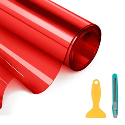 Abbildung von YAOBLUESEA Scheinwerfer Tönungsfolie Auto Folie Rückleuchten Nebelscheinwerfer Aufkleber rot 200x30cm