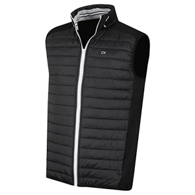 Abbildung von Calvin Klein Herren Hybrid Gilet Schwarz/Silber XXXL
