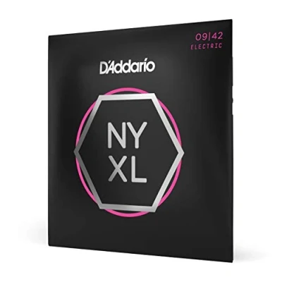 Abbildung von D&#039;Addario E Gitarren Saiten Gitarrensaiten Gitarre Premium DER BELIEBTESTEN SAITENMARKE WELTWEIT NYXL0942 &quot;New York&quot; Stahl Super Light (09 42)