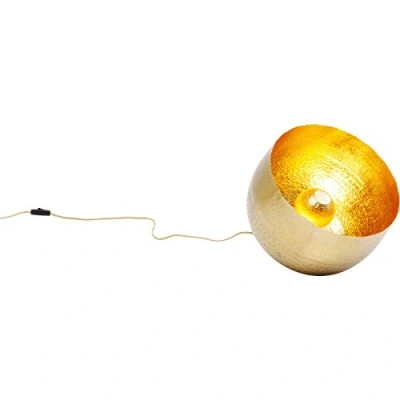 Abbildung von Kare Design Bodenleuchte Apollon, Gold, 35cm Durchmesser, Bodenlampe, Stehleuchte, Stahlgestell, rund, kein Leuchtmittel inklusive, 25x35x35 cm (H/B/T)