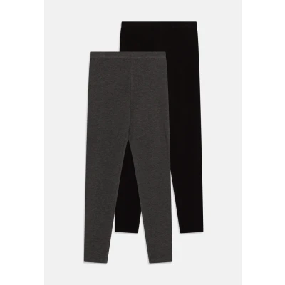 Abbildung von NAME IT Mädchen Nkfvivian 2p Noos Leggings, Dark Grey Melange, 122 128 EU