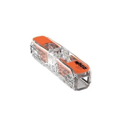 Abbildung von Wago 221 2411 Durchgangsverbinder mit Hebel für alle Leiterarten max. 4mm² (30 St.)