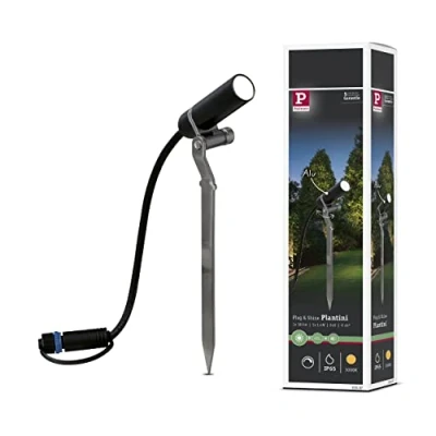 Abbildung von Paulmann 93997 Plug &amp; Shine Spotlight Plantini 3000K 2,5W 24V 40 Anthrazit Alu Aussenleuchte Spotbeleuchtung Strahler Gartenleuchte