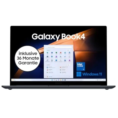 Abbildung von Samsung Galaxy Book4 Notebook, 15,6 Zoll Display, Intel Core i3 Prozessor, 8 GB RAM, Laptop mit 256 Speicher, Gray, 3 Jahre Herstellergarantie [Exklusiv auf Amazon]