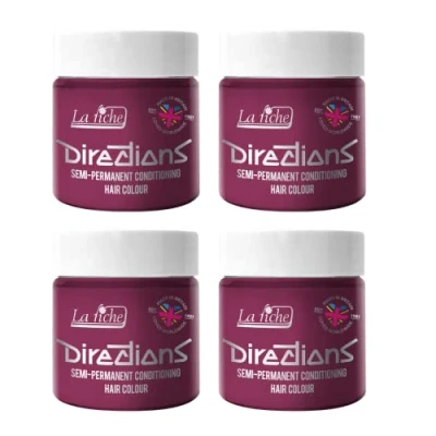 Abbildung von La Riche Directions Semipermanente Haarfarbe 100 ml Dose 4 Packung (Cerise)
