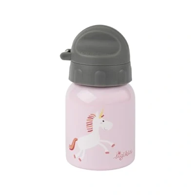 Abbildung von Sigikid 25375 Edelstahl Trinkflasche Einhorn 250ml empfohlen für Kinder ab 1 Jahr, robust, auslaufsicher, bruchfest