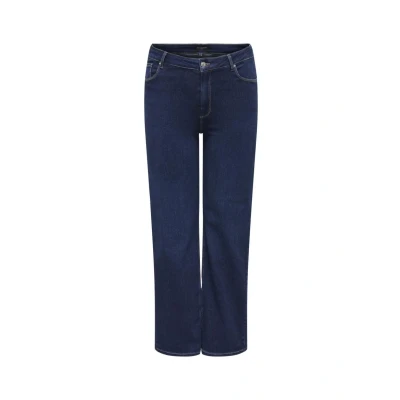 Abbildung von ONLY Carmakoma HIGH Waist Carwilly Jeans Straight Leg, Damen, Größe: 46x32, Dark blue denim