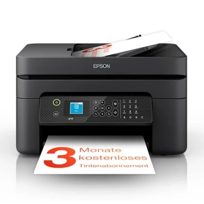 Abbildung von Epson WorkForce WF 2930DWF A4 Multifunktions Tintenstrahldrucker mit kabellosem Betrieb und 3 Monaten kostenloser Tinte ReadyPrint Abonnement im Rahmen von Advantage+*