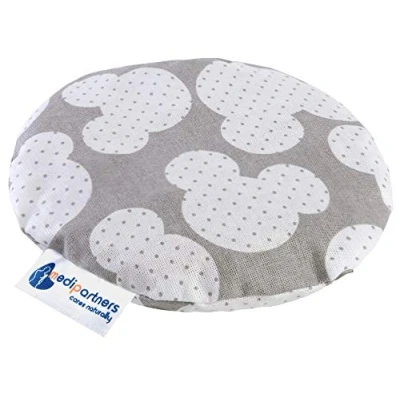 Abbildung von Medi Partners Kirschkernkissen Wärmekissen Körnerkissen für Babys 180g rund 15cm Öko Natur 100% Baumwolle Wärme + Kältetherapie Massagetherapie (Miki)