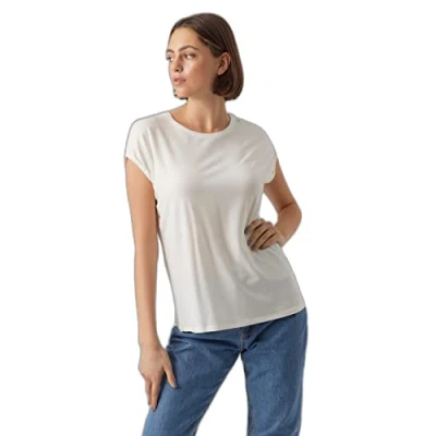 Abbildung von Vero Moda AVA Tshirt basic, Damen, Größe: XL, Snow white