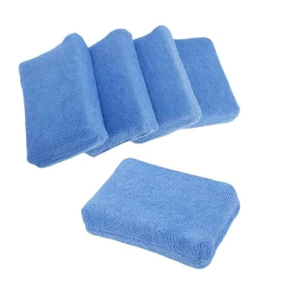 Abbildung von Sobotoo Mikrofaser Wachs Applikator Pads, Auto Detail Schwämme, Reinigungs Detailing Pads für saubere Autos, Fahrzeuge, Reinigungswerkzeug, 5 Stück