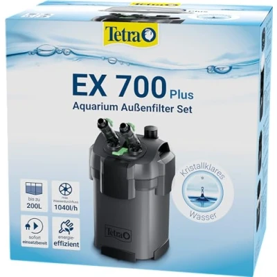 Abbildung von Tetra Aquarium Außenfilter EX 700 Plus leistungsstarker Filter für Aquarien bis 200 L, schafft kristallklares fischgerechtes Wasser