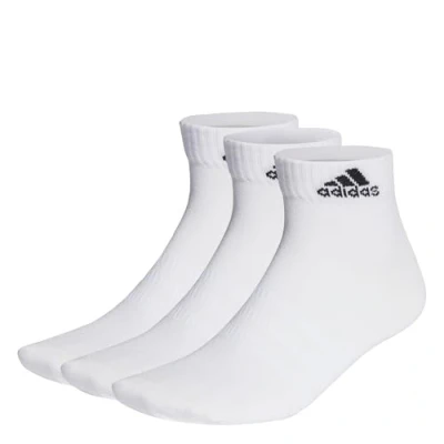 Abbildung von Adidas, Thin And Light Ankle Socks 3 Pairs, Socken, Weiß Schwarz, M, Unisex Adult
