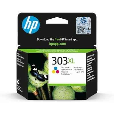Abbildung von HP 303XL (T6N03AE) Original Druckerpatrone Farbe mit hoher Reichweite für ENVY 6200, 7100, 7134, 7220e, 7221e, 7224e, 7800, 7900e Tango Printer