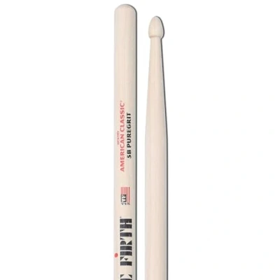 Abbildung von Vic Firth American Classic® Series Drumsticks 5B PureGrit Lacquer Free Finish with, Abrasive Wood Texture