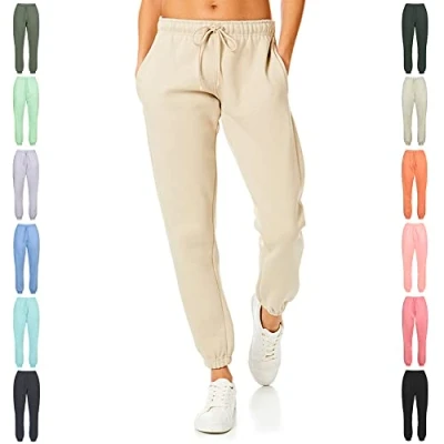 Abbildung von Light &amp; Shade Damen Soft Touch Loungewear Jogginghose Jogger, Sand, M