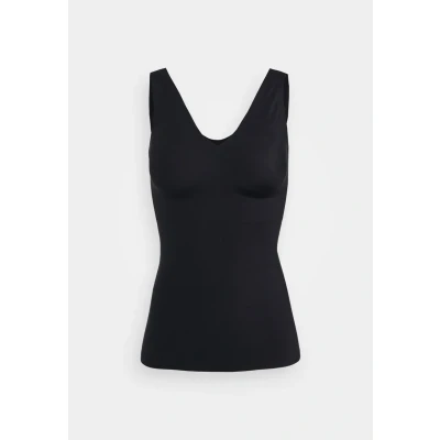 Abbildung von Schiesser TRÄGERTOP Herausnehmbare PADS Microfaser Invisible SOFT Unterhemd/shirt, Damen, Größe: 38, Schwarz