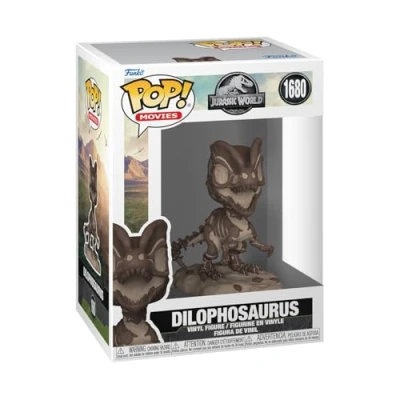 Abbildung von Funko POP! Movies: JP​ Fossil Dilophosaurus Jurassic Park Vinyl Sammelfigur Geschenkidee Offizielle Handelswaren Spielzeug Für Kinder und Erwachsene Movies Fans