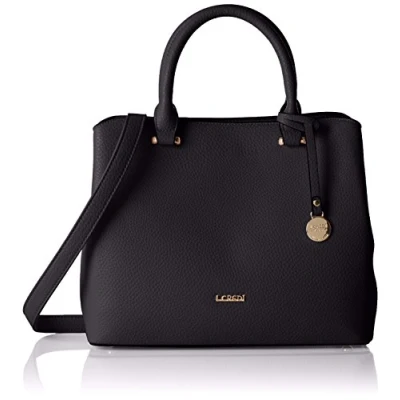 Abbildung von L.Credi Damen Maxima Henkeltasche, Schwarz (Schwarz), 11x24x28 cm