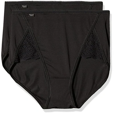 Abbildung von Sloggi Purse Sense LUX MAXI 2 PACK Slip, Damen, Größe: 46, Black