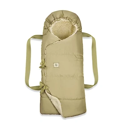Abbildung von hauck 3in1 Babytragetasche, Fußsack und Spieldecke Carry N Play, Babynest ab Geburt, Einfache Sichere Befestigung am Buggy, Weiches Inlay, Waschbar (Teddy Fleece Green)