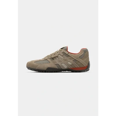 Abbildung von Geox UOMO Snake Sneaker low, Herren, Größe: 48, Beige/ dark orange Schuhe