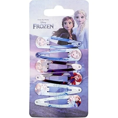 Abbildung von Disney Die Eiskönigin 2 Haarspangen für Mädchen, 5,1 cm Metall rutschfeste Clips mit Druck, stilvolle Haarschmuck 6