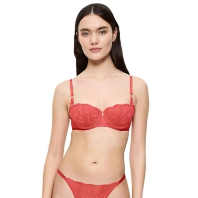 Abbildung von Triumph Crazy Stupid LOVE Balconette BH, Damen, Größe: 80B, Blood orange