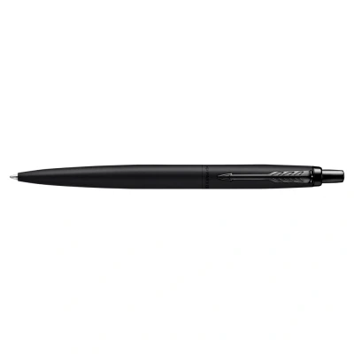 Abbildung von Parker Jotter XL Kugelschreiber Monochrome Mattschwarz mittlere Stiftspitze blaue Tinte Geschenkbox