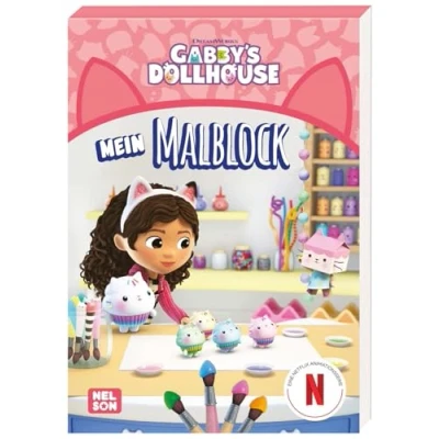 Abbildung von Gabby&#039;s Dollhouse: Mein Malblock: Malblock für Kinder ab 4 Jahren