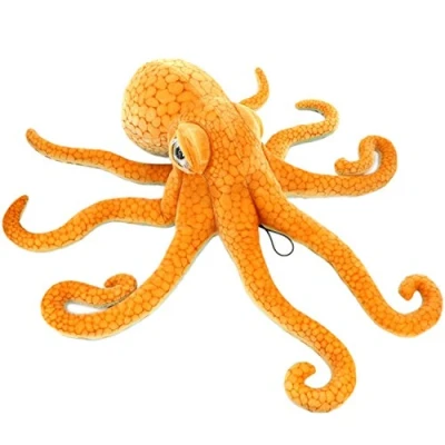 Abbildung von YunNasi Kuscheltier Krake Kreative Plüschtier Oktopus Kissen Naturgetreu Gestaltet, Prima als Spielzeug Geschenke für Kinder (80cm)