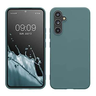 Abbildung von kwmobile Hülle kompatibel mit Samsung Galaxy A54 5G TPU Silikon Handyhülle Schutzhülle stoßabsorbierend flexibel Case in Arctic Night