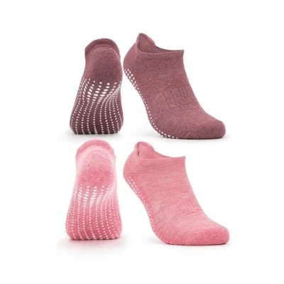 Abbildung von Occulto Damen &amp; Herren Yoga Socken 2 4er Pack (Modell: Mady) Paare Pink Rot 35 38