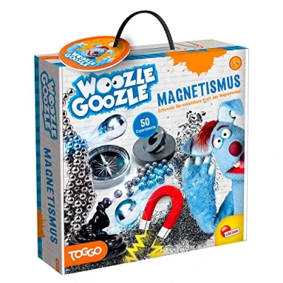 Abbildung von Lisciani WOOZLE GOOZLE Magnetismus Pädagogisches Wissenschaftsspiel 50 Magnetexperimente Lustige Magnete und Zubehör Für Kinder ab 8 Jahren