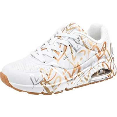 Abbildung von Skechers Sport UNO Sneaker low white/multicoloured metallic, Damen, Größe: 36, White/multi coloured metallic Schuhe
