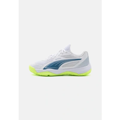 Abbildung von Puma Solarflash III JR Unisex Handballschuh für Kinder, Größe: 30, White/blue horizon Schuhe