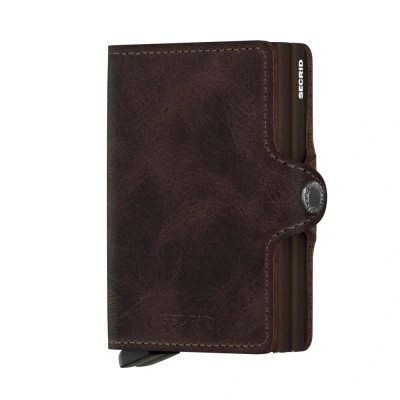 Abbildung von Secrid Vintage Twinwallet Leder Börse mit RFID Schutz 7 cm Chocolate