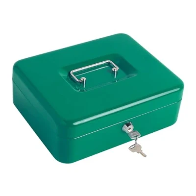 Abbildung von Kippen 10032V2 Geldkassette mit Münzfach, Farbe: Grün, Maße: 200 x 160 90 mm.