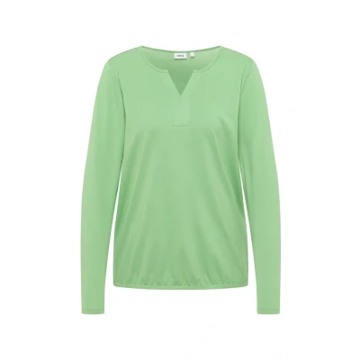 Abbildung von Cecil Imlook Langarmshirt, Damen, Größe: Large, Grün
