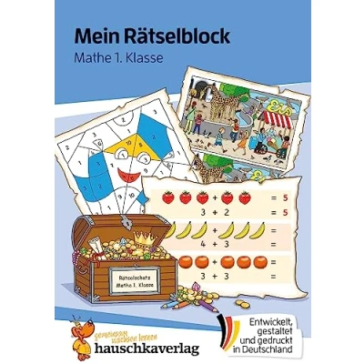 Abbildung von Mein Rätselblock Mathe 1. Klasse: Rätsel für kluge Köpfe mit Lösungen Förderung Freude (Das Rätselbuch die Grundschule, Band 691)