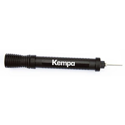 Abbildung von Kempa Kompakte Zwei Wege Ballpumpe für Handball, Fußball, Basketball etc., Luftpumpe mit Dual Action, Doppelhub Pumpe, inkl. Ventil Nadel, 200180001, Schwarz