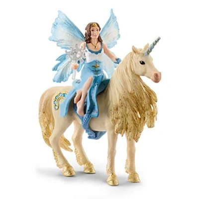 Abbildung von schleich 42508 Eyelas Ausritt auf Goldeinhorn, für Kinder ab 5 Jahren, bayala Spielfigur