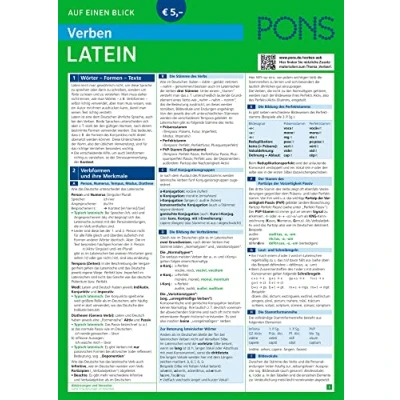 Abbildung von PONS Verben Auf einen Blick Latein (PONS Blick)