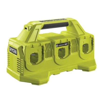 Abbildung von RYOBI 18 V ONE+ 6 Fach Akku Ladestation RC18640, Ladestrom 4,0 A