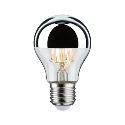 Abbildung von Paulmann 28669 LED Lampe Filament AGL 5W Leuchtmittel Kopfspiegel Silber 2700K Warmweiß E27, 1 Stück (1er Pack)