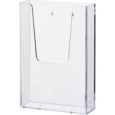 Abbildung von helit H2350002 the help wall Wandprospekthalter 1 x 1/3 DIN A6, transparent, Stück