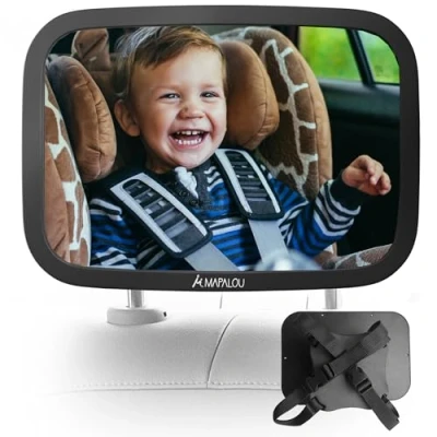 Abbildung von Autospiegel Baby Rücksitz Rücksitzspiegel für Babys/Kinder Auto Spiegel Babyspiegel Kinderspiegel Rückspiegel Kindersitz Babysitz Babyschale Rückbank Sicherheitsspiegel