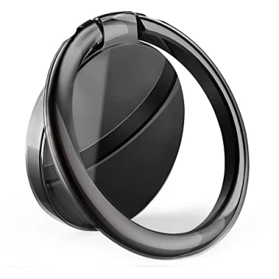 Abbildung von YGKJ Handy Ringhalter, Smartphone Fingerhalter, 360 Grad Drehung Universal Phone Ring Halterung Ringhalter Fingerhalterung Ständer Handyhalterung Kompatibel mit iPhone iPad Samsung und mehr (Schwarz)