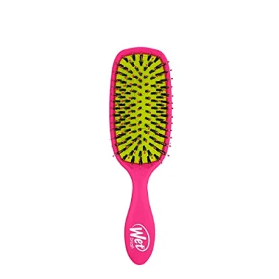 Abbildung von Wet Brush Shine Enhancer Haarbürste Pink Exklusive ultraweiche IntelliFlex Borsten Gleiten Sie mit Leichtigkeit durch Verwicklungen für alle Haartypen Frauen, Männer, nasses und trockenes Haar