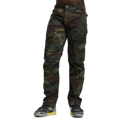 Abbildung von Brandit Adven SLIM FIT Cargohose, Herren, Größe: Large, Woodland